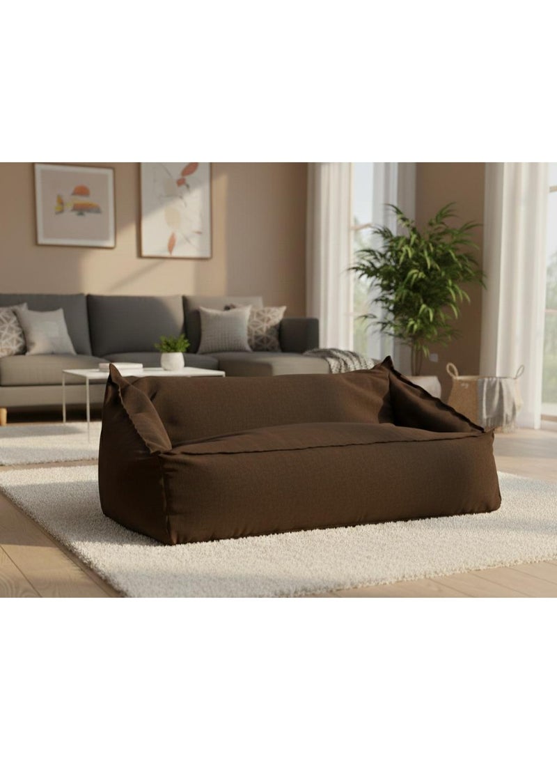 beanbag sofa color brwon
